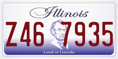 IL license plate Z467935