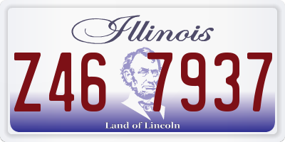 IL license plate Z467937