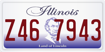 IL license plate Z467943