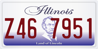 IL license plate Z467951