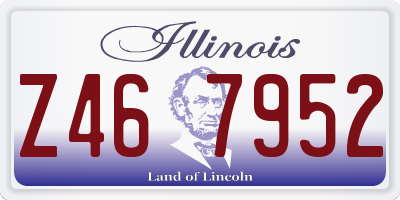 IL license plate Z467952