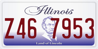 IL license plate Z467953