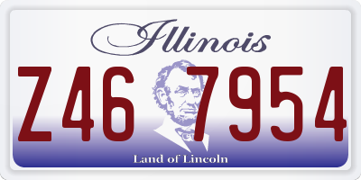IL license plate Z467954