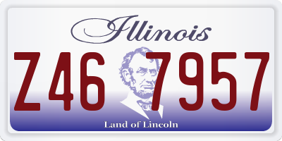 IL license plate Z467957