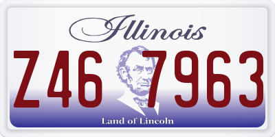 IL license plate Z467963