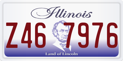 IL license plate Z467976
