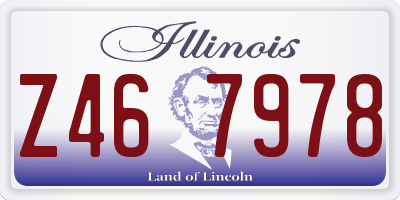 IL license plate Z467978