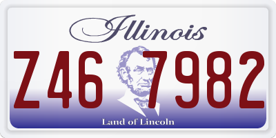 IL license plate Z467982