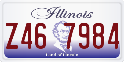 IL license plate Z467984