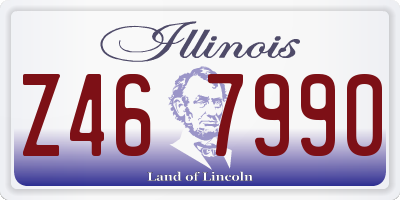IL license plate Z467990