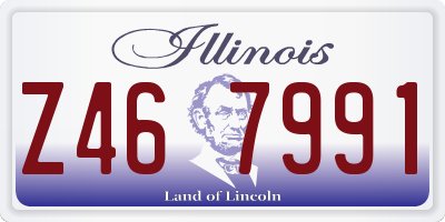 IL license plate Z467991