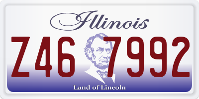 IL license plate Z467992