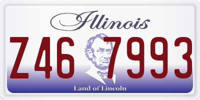 IL license plate Z467993