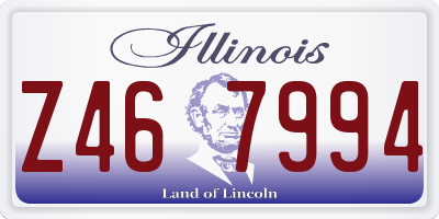 IL license plate Z467994
