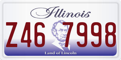 IL license plate Z467998