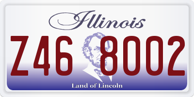 IL license plate Z468002