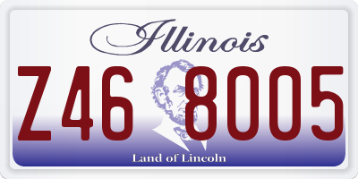 IL license plate Z468005
