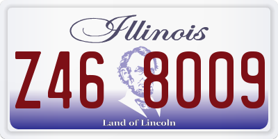 IL license plate Z468009