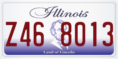 IL license plate Z468013