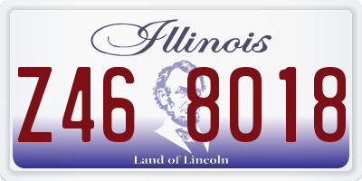 IL license plate Z468018