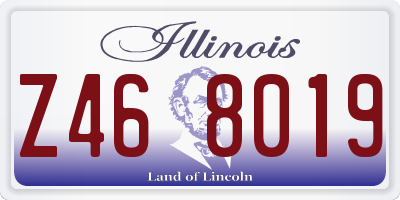 IL license plate Z468019