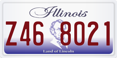 IL license plate Z468021