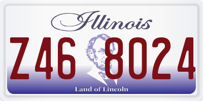IL license plate Z468024