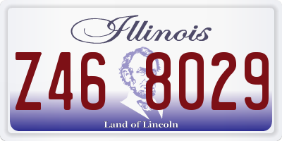 IL license plate Z468029