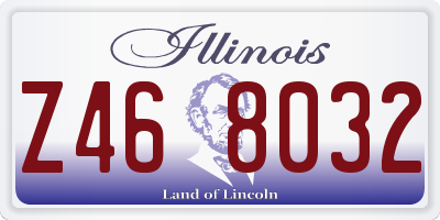 IL license plate Z468032