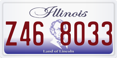 IL license plate Z468033