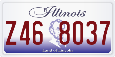 IL license plate Z468037