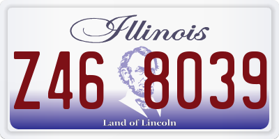 IL license plate Z468039