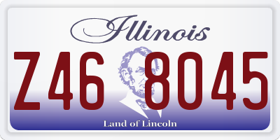 IL license plate Z468045