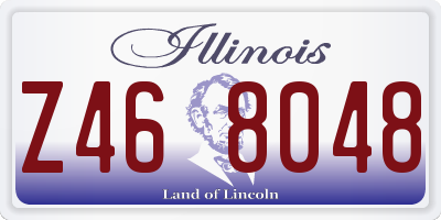 IL license plate Z468048
