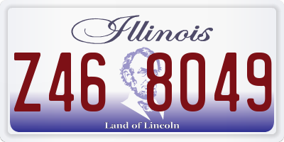 IL license plate Z468049
