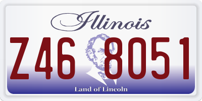 IL license plate Z468051