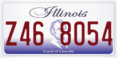 IL license plate Z468054