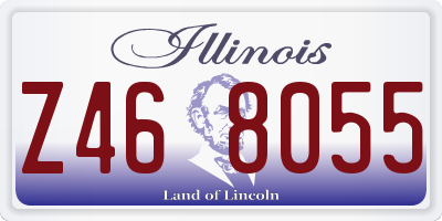 IL license plate Z468055