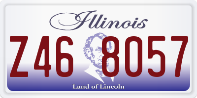 IL license plate Z468057