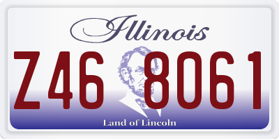IL license plate Z468061