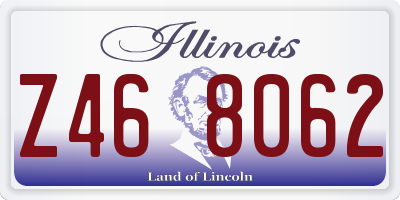 IL license plate Z468062