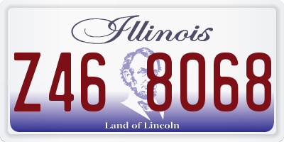 IL license plate Z468068