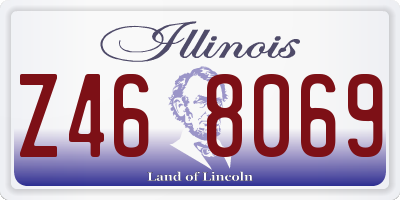 IL license plate Z468069