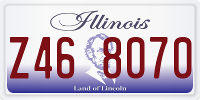 IL license plate Z468070