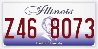 IL license plate Z468073