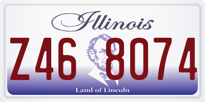 IL license plate Z468074