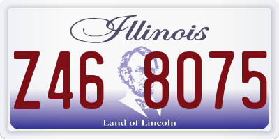 IL license plate Z468075