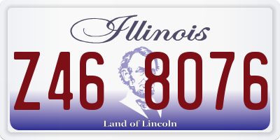 IL license plate Z468076