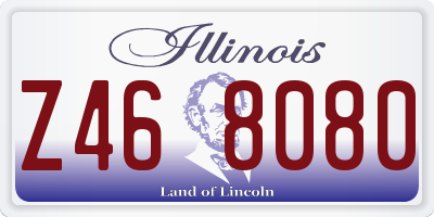 IL license plate Z468080