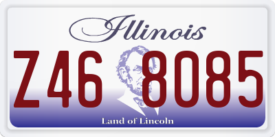IL license plate Z468085